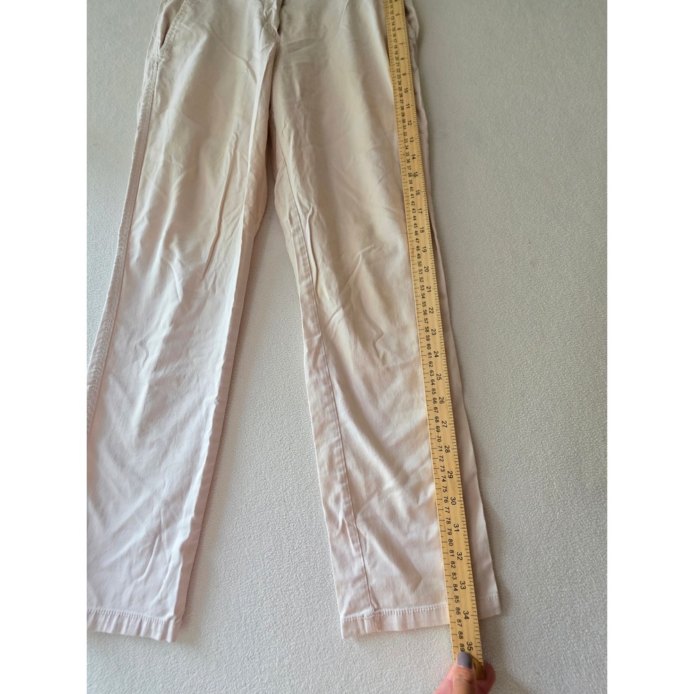 United Colors of Benetton Womens Beige Chino Trousers Pants Size US 2 IT 38 - Picture 5 of 8